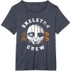 imageStar Wars Skeleton Crew Distressed First Mate SM33 Mask TShirtHeather Blue