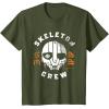 imageStar Wars Skeleton Crew Distressed First Mate SM33 Mask TShirtOlive Green