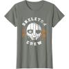 imageStar Wars Skeleton Crew Distressed First Mate SM33 Mask TShirtOlive Heather
