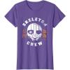 imageStar Wars Skeleton Crew Distressed First Mate SM33 Mask TShirtPurple Heather