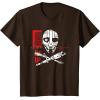 imageStar Wars Skeleton Crew Distressed First Mate SM33 Stamp TShirtBrown