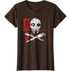 imageStar Wars Skeleton Crew Distressed First Mate SM33 Stamp TShirtBrown