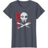 imageStar Wars Skeleton Crew Distressed First Mate SM33 Stamp TShirtHeather Blue