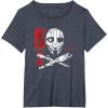 imageStar Wars Skeleton Crew Distressed First Mate SM33 Stamp TShirtHeather Blue