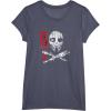 imageStar Wars Skeleton Crew Distressed First Mate SM33 Stamp TShirtHeather Blue