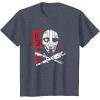 imageStar Wars Skeleton Crew Distressed First Mate SM33 Stamp TShirtHeather Blue