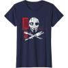 imageStar Wars Skeleton Crew Distressed First Mate SM33 Stamp TShirtNavy Blue