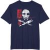imageStar Wars Skeleton Crew Distressed First Mate SM33 Stamp TShirtNavy Blue
