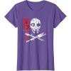 imageStar Wars Skeleton Crew Distressed First Mate SM33 Stamp TShirtPurple Heather
