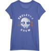 imageStar Wars Skeleton Crew Distressed First Mate SM33 Mask TShirtBright Blue Heather