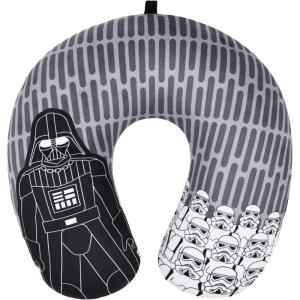 imageFUL Star Wars Darth Vader and Storm Trooper Travel Neck Pillow for Airplane Car and Office Comfortable and Breathable Grey