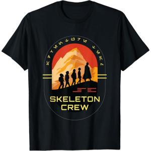 imageStar Wars Skeleton Crew Adventure Begins Vintage Silhouettes TShirtBlack