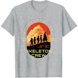 imageStar Wars Skeleton Crew Adventure Begins Vintage Silhouettes TShirtHeather Grey