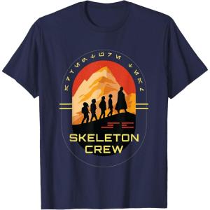 imageStar Wars Skeleton Crew Adventure Begins Vintage Silhouettes TShirtNavy Blue