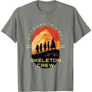 imageStar Wars Skeleton Crew Adventure Begins Vintage Silhouettes TShirtOlive Heather