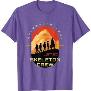 imageStar Wars Skeleton Crew Adventure Begins Vintage Silhouettes TShirtPurple Heather