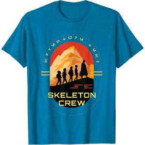 imageStar Wars Skeleton Crew Adventure Begins Vintage Silhouettes TShirtSapphire Blue