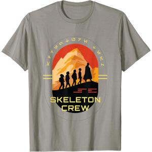 imageStar Wars Skeleton Crew Adventure Begins Vintage Silhouettes TShirtSlate Grey