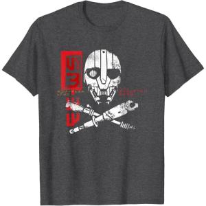 imageStar Wars Skeleton Crew Distressed First Mate SM33 Stamp TShirtDark Heather Grey