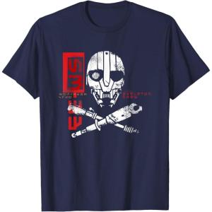 imageStar Wars Skeleton Crew Distressed First Mate SM33 Stamp TShirtNavy Blue
