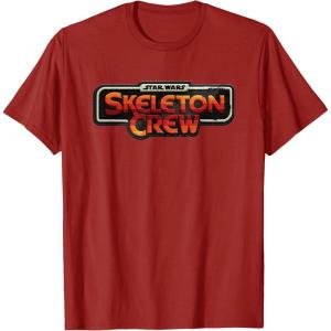 imageStar Wars Skeleton Crew Distressed Vintage Patch TShirtCranberry Red