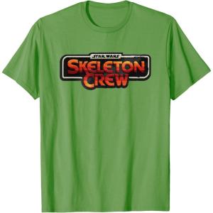 imageStar Wars Skeleton Crew Distressed Vintage Patch TShirtGrass Green