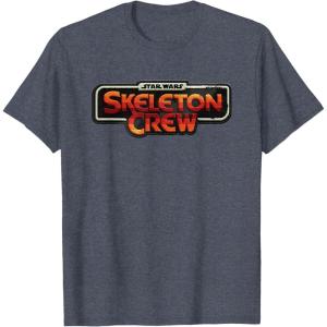 imageStar Wars Skeleton Crew Distressed Vintage Patch TShirtHeather Blue