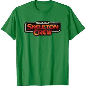 imageStar Wars Skeleton Crew Distressed Vintage Patch TShirtKelly Green