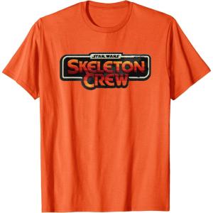 imageStar Wars Skeleton Crew Distressed Vintage Patch TShirtOrange