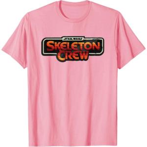 imageStar Wars Skeleton Crew Distressed Vintage Patch TShirtPink