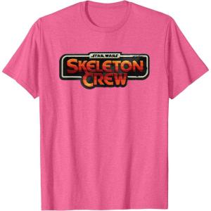 imageStar Wars Skeleton Crew Distressed Vintage Patch TShirtPink Heather