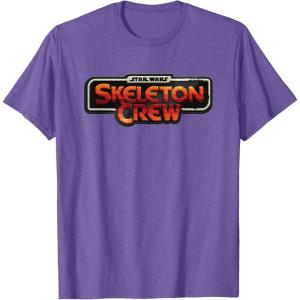 imageStar Wars Skeleton Crew Distressed Vintage Patch TShirtPurple Heather