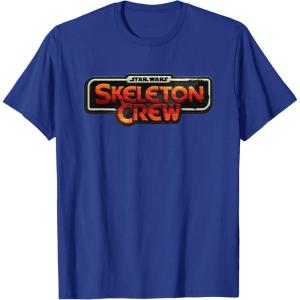imageStar Wars Skeleton Crew Distressed Vintage Patch TShirtRoyal Blue