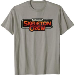 imageStar Wars Skeleton Crew Distressed Vintage Patch TShirtSlate Grey