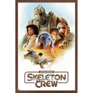imageTrends International Star Wars Skeleton Crew  Crew Wall Poster 34L x 224W Premium Unframed VersionMahogany Framed Version