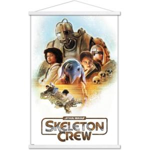 imageTrends International Star Wars Skeleton Crew  Crew Wall Poster with Magnetic Frame 2237quot x 3400quot Premium Print and White Hanger BundlePremium Print and White Hanger Bundle