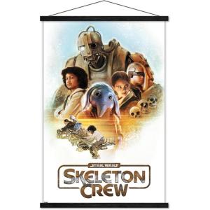 imageTrends International Star Wars Skeleton Crew  Crew Wall Poster with Magnetic Frame 2237quot x 3400quot Premium Print and White Hanger BundlePremium Print and Black Hanger Bundle