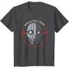 imageStar Wars Skeleton Crew SM33 Intrepid Droid Center Stamp TShirtDark Heather Grey