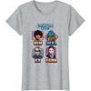 imageStar Wars Skeleton Crew Vintage Character Box Ups TShirtHeather Grey