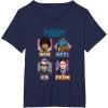 imageStar Wars Skeleton Crew Vintage Character Box Ups TShirtNavy Blue