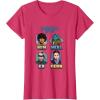 imageStar Wars Skeleton Crew Vintage Character Box Ups TShirtRed Heather