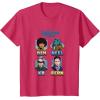 imageStar Wars Skeleton Crew Vintage Character Box Ups TShirtRed Heather
