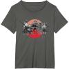 imageStar Wars Visions Anime The Duel Samurai Aliens and Droids TShirtAsphalt Grey