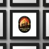 imageTrends International Gallery Pops Star Wars Skeleton Crew  Crew Badge Wall Art 12quot x 12quot Gallery Pops Wall Art Unframed VersionBlack Framed Version
