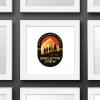 imageTrends International Gallery Pops Star Wars Skeleton Crew  Crew Badge Wall Art 12quot x 12quot Gallery Pops Wall Art Unframed VersionWhite Framed Version