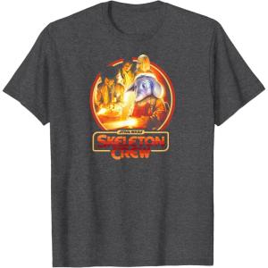 imageStar Wars  Skeleton Crew Retro Circle TShirtDark Heather Grey