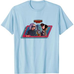imageStar Wars Skeleton Crew Destination Unknown Retro Line Up TShirtBaby Blue