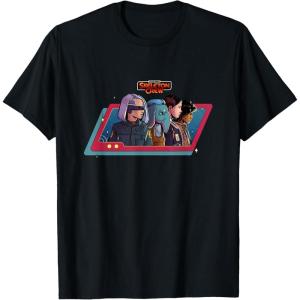 imageStar Wars Skeleton Crew Destination Unknown Retro Line Up TShirtBlack