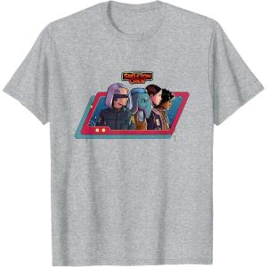 imageStar Wars Skeleton Crew Destination Unknown Retro Line Up TShirtHeather Grey