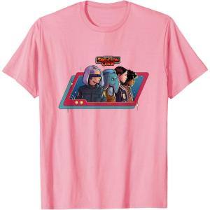 imageStar Wars Skeleton Crew Destination Unknown Retro Line Up TShirtPink